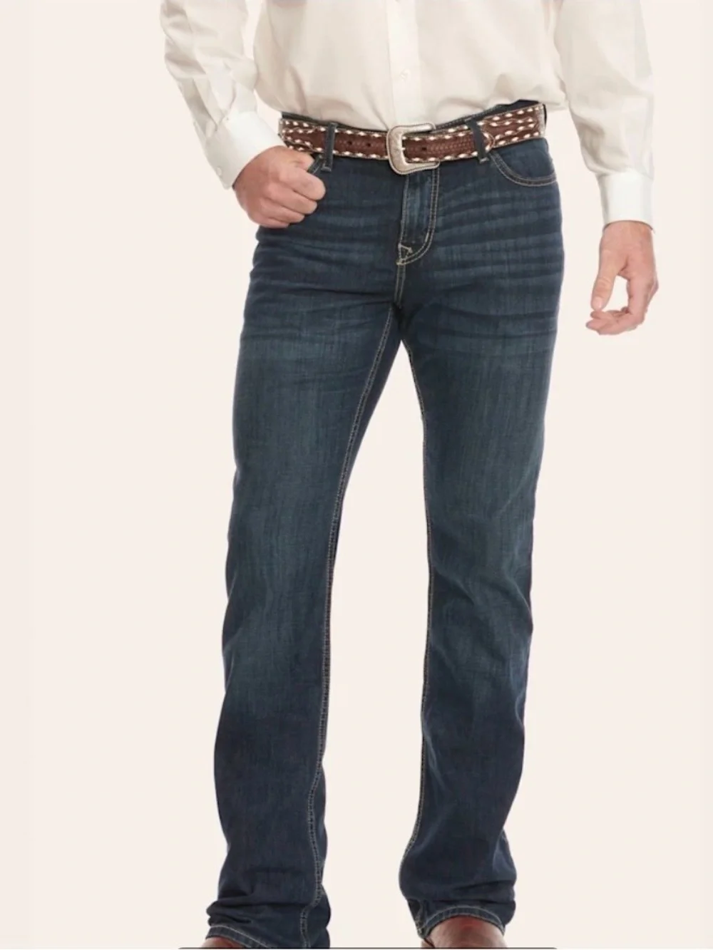 Men’s Cinch Ian Mid Rise Slim Boot Cut Jeans, 34 x 34